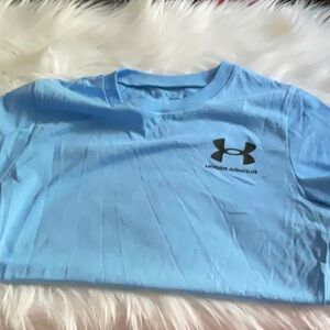 Under Armour Blue Short Sleeve Tee Athletic Performance